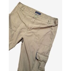 Aeropostale Utility Cargo Pants Mens XL Green Relaxed Fit 37x31 Military Fatigue